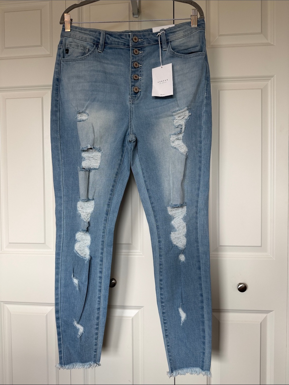KanCan Light Blue Distressed Skinny Jeans